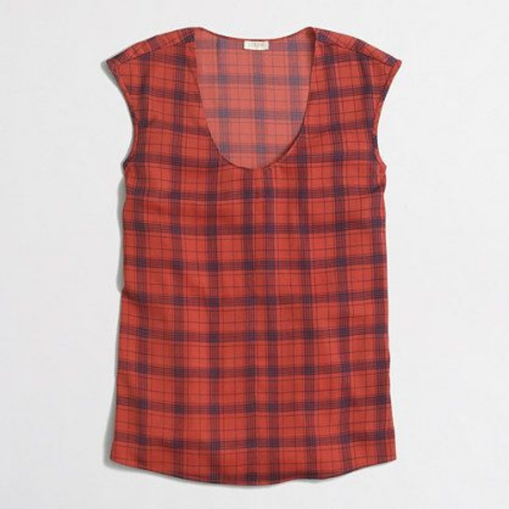 Printed cap sleeve blouse from J Crew